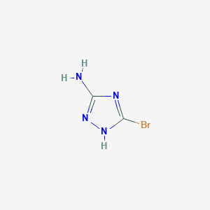 molecular formula C2H3BrN4 B1439166 5-Bromo-1H-1,2,4-triazol-3-amine CAS No. 389122-08-1