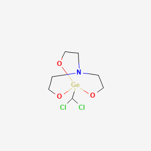 molecular formula C7H13Cl2GeNO3 B14391675 1-(Dichloromethyl)-2,8,9-trioxa-5-aza-1-germabicyclo[3.3.3]undecane CAS No. 88123-42-6