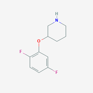 molecular formula C11H13F2NO B1439172 3-(2,5-Difluorophenoxy)piperidine CAS No. 946726-18-7