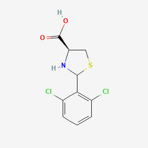 (4S)-2-(2,6-dichlorophenyl)-1,3-thiazolidine-4-carboxylic acid