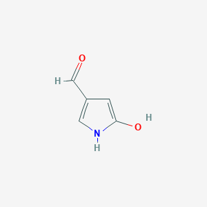 molecular formula C5H5NO2 B14391772 5-Hydroxy-1H-pyrrole-3-carbaldehyde CAS No. 89686-39-5