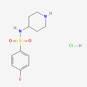 4-Fluoro-N-(piperidin-4-yl)benzenesulfonamide hydrochloride