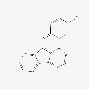 molecular formula C20H11F B14391870 Benz(e)acephenanthrylene, 11-fluoro- CAS No. 89883-24-9