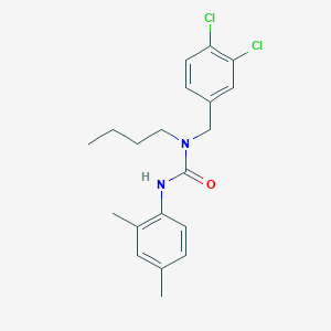molecular formula C20H24Cl2N2O B14391892 N-Butyl-N-[(3,4-dichlorophenyl)methyl]-N'-(2,4-dimethylphenyl)urea CAS No. 88451-56-3