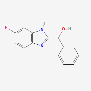 molecular formula C14H11FN2O B1439190 (5-fluoro-1H-1,3-benzodiazol-2-yl)(phenyl)methanol CAS No. 33060-92-3