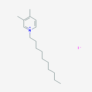 molecular formula C17H30IN B14391912 1-Decyl-3,4-dimethylpyridin-1-ium iodide CAS No. 88477-44-5