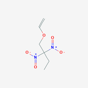 molecular formula C6H10N2O5 B14391917 1-(Ethenyloxy)-2,2-dinitrobutane CAS No. 89367-77-1