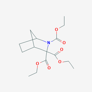 molecular formula C15H23NO6 B14391964 Triethyl 2-azabicyclo[2.2.1]heptane-2,3,3-tricarboxylate CAS No. 89768-06-9