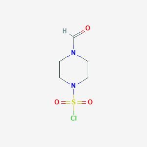molecular formula C5H9ClN2O3S B1439201 4-Formylpiperazine-1-sulfonyl chloride CAS No. 1172304-90-3