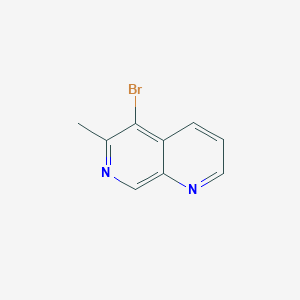 molecular formula C9H7BrN2 B1439204 5-Bromo-6-methyl-1,7-naphthyridine CAS No. 1049030-25-2