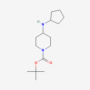 molecular formula C15H28N2O2 B1439206 叔丁基 4-(环戊基氨基)哌啶-1-羧酸酯 CAS No. 812690-40-7