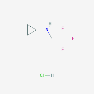 B1439207 N-(2,2,2-trifluoroethyl)cyclopropanamine hydrochloride CAS No. 1169952-82-2
