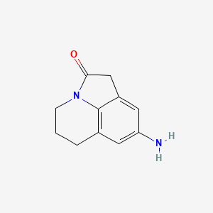 molecular formula C11H12N2O B1439211 8-amino-5,6-dihydro-4H-pyrrolo[3,2,1-ij]quinolin-2(1H)-one CAS No. 1171377-49-3