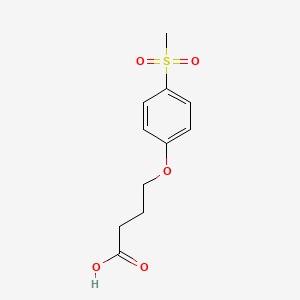 molecular formula C11H14O5S B1439217 4-(4-Methanesulfonylphenoxy)butanoic acid CAS No. 1157776-47-0