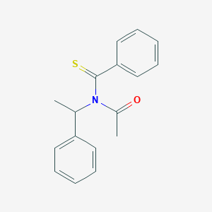 molecular formula C17H17NOS B14392209 N-(Benzenecarbothioyl)-N-(1-phenylethyl)acetamide CAS No. 89873-89-2
