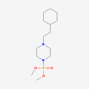 molecular formula C14H29N2O3P B14392216 Dimethyl [4-(2-cyclohexylethyl)piperazin-1-yl]phosphonate CAS No. 89504-61-0