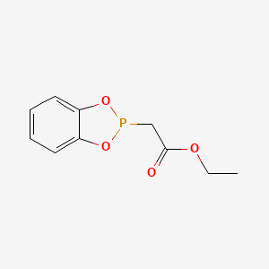 molecular formula C10H11O4P B14392225 Ethyl (2H-1,3,2-benzodioxaphosphol-2-yl)acetate CAS No. 88332-71-2