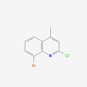 molecular formula C10H7BrClN B1439230 8-Bromo-2-chloro-4-methylquinoline CAS No. 1170873-12-7