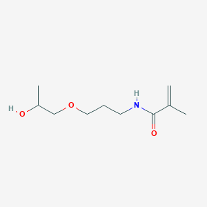 molecular formula C10H19NO3 B14392308 N-[3-(2-Hydroxypropoxy)propyl]-2-methylprop-2-enamide CAS No. 89911-52-4