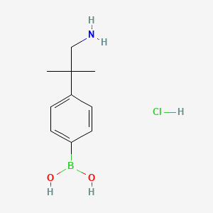 (4-(1-Amino-2-methylpropan-2-yl)phenyl)boronic acid hydrochloride
