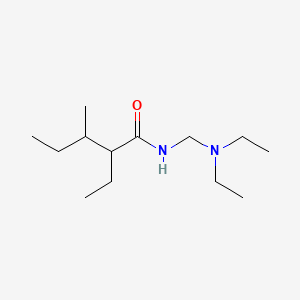 molecular formula C13H28N2O B14392365 Pentanamide, N-[(diethylamino)methyl]-2-ethyl-3-methyl- CAS No. 88018-41-1