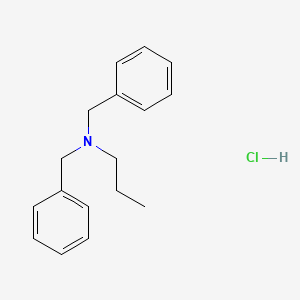 molecular formula C17H22ClN B14392368 N,N-dibenzylpropan-1-amine;hydrochloride CAS No. 90097-06-6