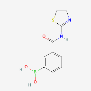 molecular formula C10H9BN2O3S B1439237 (3-(Thiazol-2-ylcarbamoyl)phenyl)boronic acid CAS No. 850567-34-9