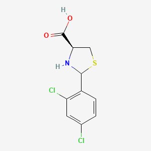 (4S)-2-(2,4-dichlorophenyl)-1,3-thiazolidine-4-carboxylic acid