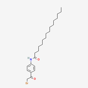 molecular formula C24H38BrNO2 B14392461 N-[4-(Bromoacetyl)phenyl]hexadecanamide CAS No. 89735-66-0