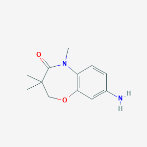 8-amino-3,3,5-trimethyl-2,3-dihydro-1,5-benzoxazepin-4(5H)-one