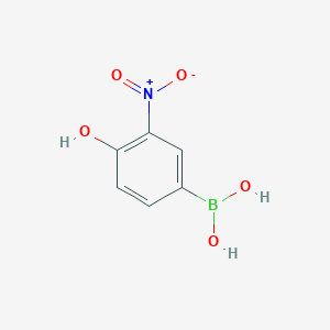 molecular formula C6H6BNO5 B1439248 (4-Hydroxy-3-nitrophenyl)boronic acid CAS No. 850568-75-1