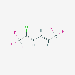 molecular formula C6H3ClF6 B1439254 2-氯-1,1,1,6,6,6-六氟己二烯-2,4-二烯 CAS No. 885276-10-8
