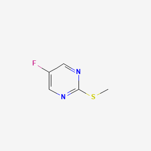 molecular formula C5H5FN2S B1439256 5-Fluoro-2-(methylthio)pyrimidine CAS No. 6090-37-5