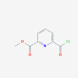 molecular formula C8H6ClNO3 B1439258 6-Chlorocarbonyl-2-pyridinecarboxylic acid methyl ester CAS No. 94111-79-2