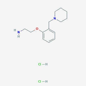 molecular formula C14H24Cl2N2O B1439259 {2-[2-(哌啶-1-基甲基)苯氧基]乙基}胺二盐酸盐 CAS No. 1185303-92-7