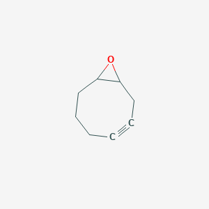 molecular formula C8H10O B143926 9-Oxabicyclo[6.1.0]non-3-yne CAS No. 127302-48-1