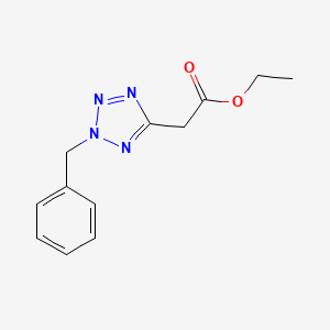 molecular formula C12H14N4O2 B14392621 ethyl (2-benzyl-2H-tetrazol-5-yl)acetate CAS No. 88669-77-6