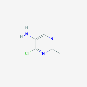 molecular formula C5H6ClN3 B1439264 4-Chloro-2-methylpyrimidin-5-amine CAS No. 20090-59-9