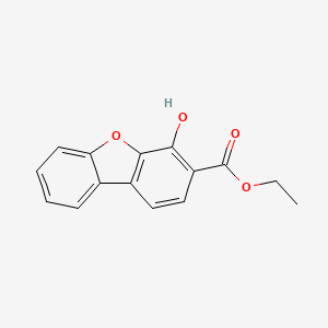 molecular formula C15H12O4 B14392649 Ethyl 4-hydroxydibenzo[b,d]furan-3-carboxylate CAS No. 89459-93-8