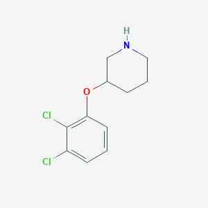 B1439266 3-(2,3-Dichlorophenoxy)piperidine CAS No. 946714-21-2