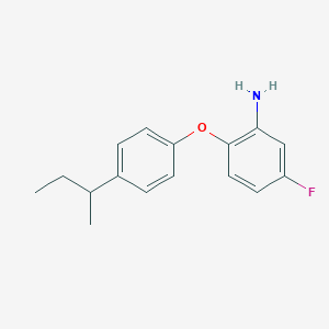 molecular formula C16H18FNO B1439269 2-[4-(Sec-butyl)phenoxy]-5-fluoroaniline CAS No. 946684-05-5