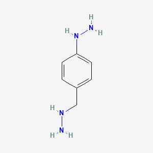 molecular formula C7H12N4 B1439270 [(4-Hydrazinylphenyl)methyl]hydrazine CAS No. 500995-45-9