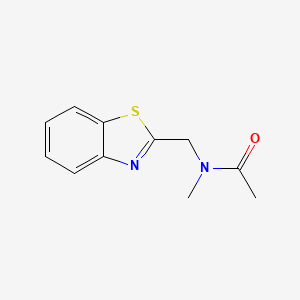 molecular formula C11H12N2OS B1439271 N-(1,3-Benzothiazol-2-ylmethyl)-N-methylacetamide CAS No. 58038-50-9