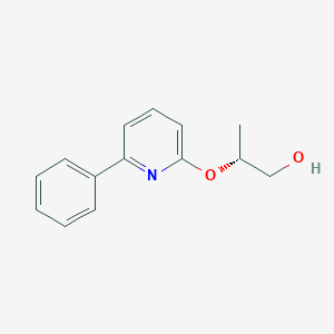 molecular formula C14H15NO2 B14392777 (2R)-2-[(6-Phenylpyridin-2-yl)oxy]propan-1-ol CAS No. 88390-19-6