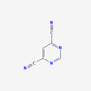 molecular formula C6H2N4 B1439279 Pyrimidine-4,6-dicarbonitrile CAS No. 50844-89-8