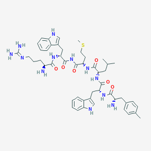 molecular formula C49H66N12O6S B143928 Substance P (6-11), arg(6)-trp(7,9)-Me-phe(8)- CAS No. 129244-81-1