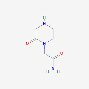 molecular formula C6H11N3O2 B1439281 2-(2-Oxopiperazin-1-YL)acetamide CAS No. 32705-81-0