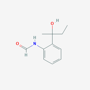 molecular formula C11H15NO2 B14392813 N-[2-(2-Hydroxybutan-2-yl)phenyl]formamide CAS No. 89937-01-9