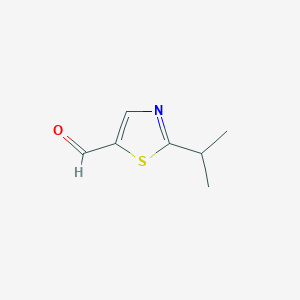 molecular formula C7H9NOS B1439283 2-Isopropylthiazole-5-carbaldehyde CAS No. 207675-84-1