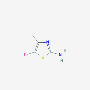 molecular formula C4H5FN2S B1439286 5-氟-4-甲基-1,3-噻唑-2-胺 CAS No. 947179-49-9